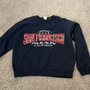 San Francisco navy Crewneck Sweater